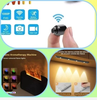 OFFERTA DIFFUSORE DI AROMI/MINI CAM WI-FI/APPLIQUE CON SENSORE FINO AD ESAURIMEN - Immagine 1 di 4