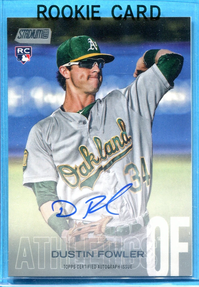 DUSTIN FOWLER ~ 2018 Stadium Club Baseball Autographs #SCADF AUTO  - Image 1 of 1