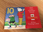 Rupert The Bear Postage Stamps 10 x First Class and Greetings Labels New Unused