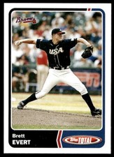2003 Topps Total 416 Brett Evert   Atlanta Braves  Baseball Card