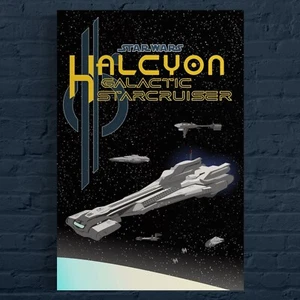Star Wars Galactic Starcruiser Halcyon Walt Disney World Poster Art - Picture 1 of 1