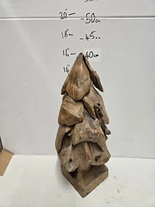 Vintage Grain Driftwood Christmas Tree Handmade - Picture 1 of 11