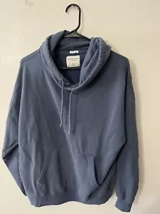 Abercrombie & Fitch Hoodie Oversized Pullover Size Medium Blue Soft AF Women’s - Picture 1 of 5