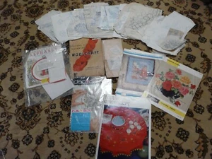 A collection of vintage embroidery transfer patterns+booklet/ woolcraft booklet - Picture 1 of 8