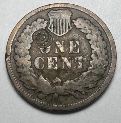 1892 Indian Head Penny - Struck Thru Object Error- RARE - Image 1 of 4