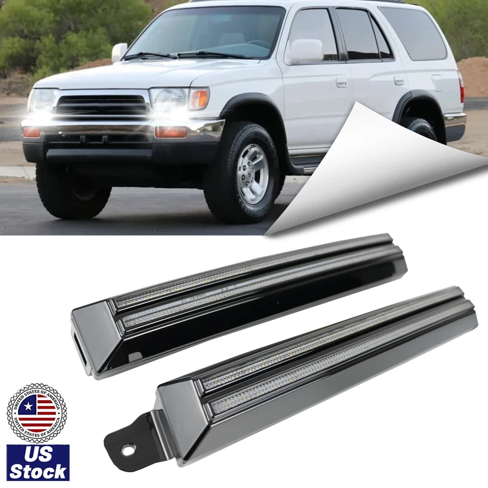 Faro delantero luz de circulación diurna señal de giro para Toyota 4Runner 1996-2002 Foto 1 de 4