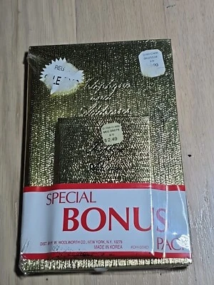 Pack de 2 folletos de teléfono y dirección sellados vintage diseño dorado metálico  Foto 1 de 3