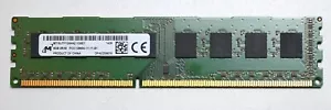 8 GB Micron DDR3 PC3-12800U-11-11 1600 MHZ NONECC 240 PIN Computadora PC Memoria RAM - Imagen 1 de 1
