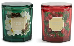 Scent Worx Cranberry Balsam & Vanilla Pine 14.5 oz. Candle Bundle! NEW! 3-wick - Picture 1 of 1
