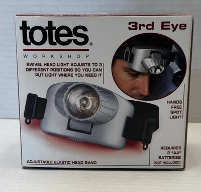 Faro Totes 3er Ojo #71354 con Banda Elástica Baterías Necesarias Nuevo de Lote Antiguo en Caja Foto 1 de 4