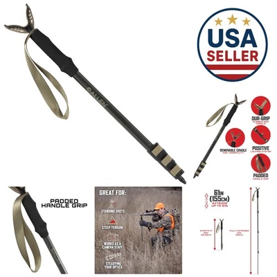 Descanso de arma monopé Allen Company - Bastão de tiro robusto altura ajustável 61"" - Imagem 1 de 4