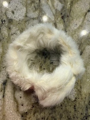 复古女孩白色毛皮头罩儿童儿童幼儿 — 第 1/4 张图片