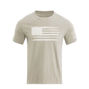 Men's Graphic T-Shirts USA Flag 100% Cotton Short Sleeve American Patriotic C... - Picture 1 of 3