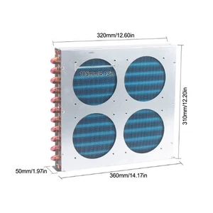 360*50*310MM Condenser Air/Water-cooled Aluminum-Cu Fin-Tube Heat Exchanger - Picture 1 of 1