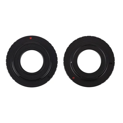 2 Pcs Camera C Mount Lens Black 16Mm C-Mount Cine Movie Lens,Camera Adapter3442 - Image 1 of 4