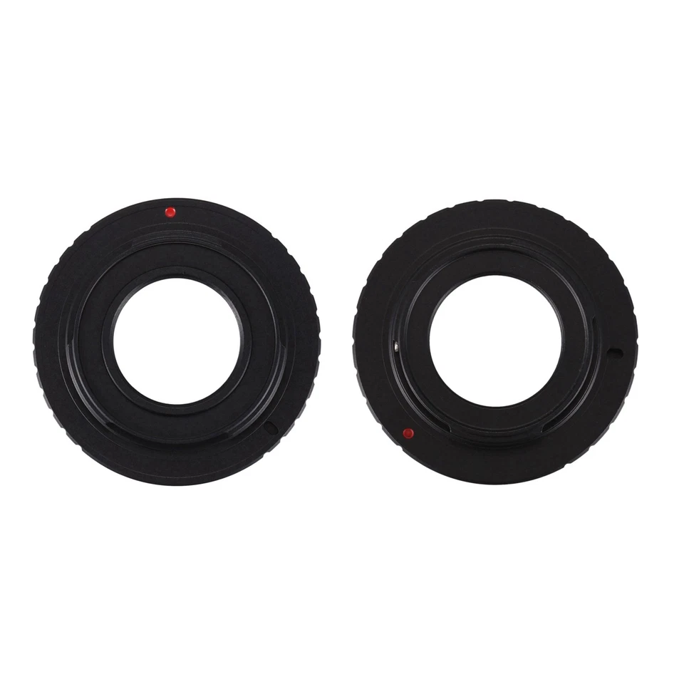 2 Pcs Camera C Mount Lens Black 16Mm C-Mount Cine Movie Lens,Camera Adapter3442 - Image 1 of 4