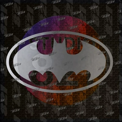 BATMAN Emblema Troquelado Calcomanía Pegatina Logo Emblema Foto 1 de 4