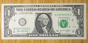 🔥January 05, 2025 🔥Birthday Note ,  $1 Dollar B20250105D Uncirculated - Picture 1 of 2
