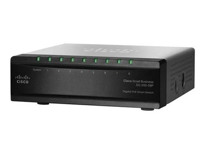 Cisco 200 Series 8-Port Gigabit PoE Smart Switch SG200-08P - Image 1 of 4