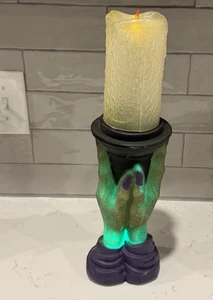 Battery-Operated Halloween Spooky Creepy Candle w/ Flickering Flame - Picture 1 of 2