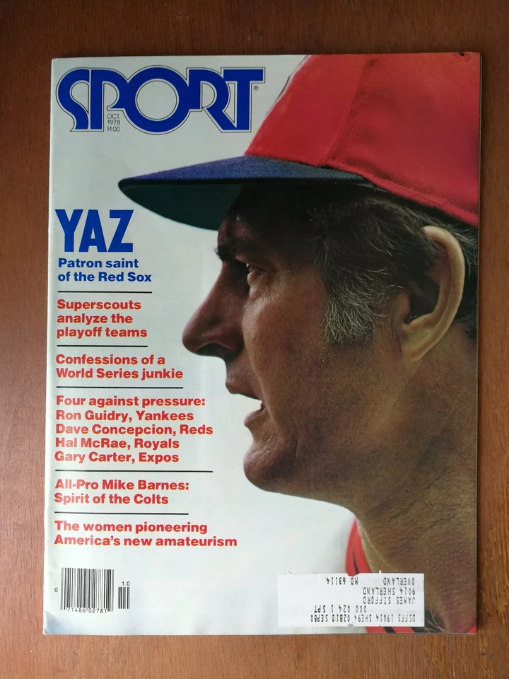 Sport Magazine October 1978 Carl Yastrzemski Boston Red Sox - Image 1 of 2