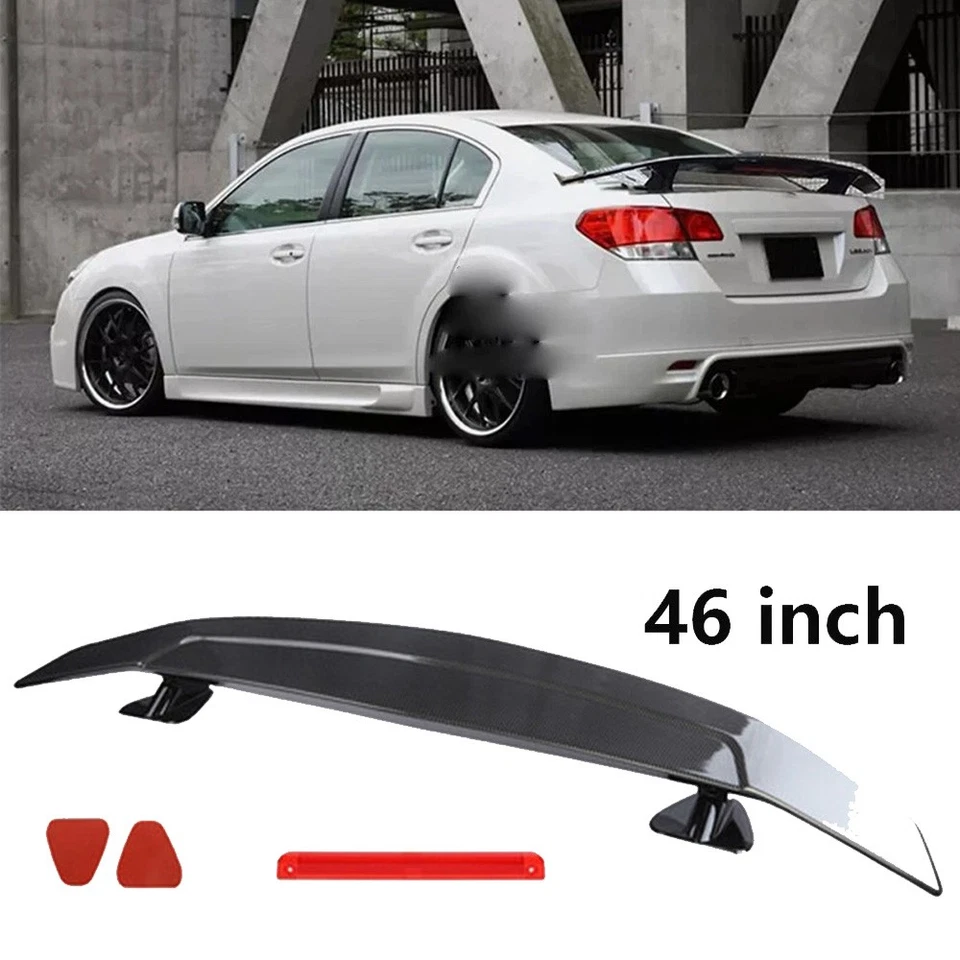 For Subaru Legacy Sedan 46" Rear Trunk Spoiler Racing GT Style Wing Matte Black Foto 1 de 4