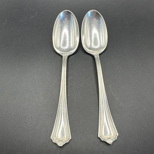 WM A Rogers Silver Plate 1907 Raleigh 2- Dinner Spoons  - Picture 1 of 13