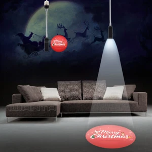 1x E26 E27 Merry Christmas Decor Home Indoor LED Lamp Projector Shadow light - Picture 1 of 12