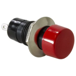 Round Red Button Momentary Switch Normally Open 3A @ 125V AC - Picture 1 of 4