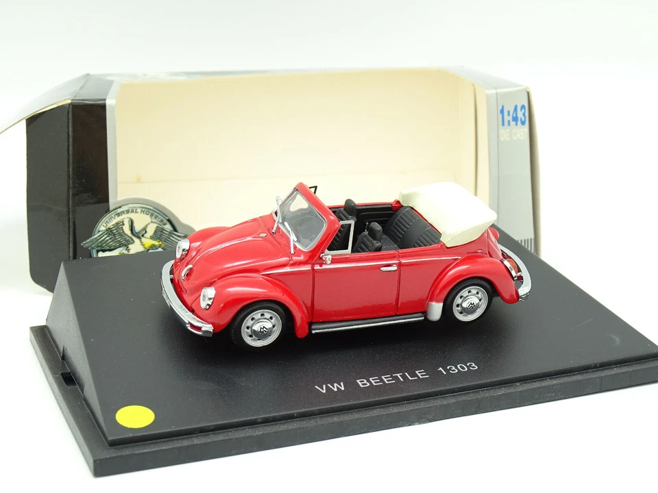 Uh Universal Hobbies 1/43 - VW Coccinelle Beetle 1303 Convertible Red - Image 1 of 1