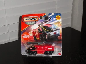 MATCHBOX 2025 WORKING RIGS 02/16 MBX FLAME BLASTER DIECAST VEHICLE (CARD DAMAGE) - Picture 1 of 9