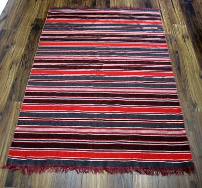 Antigua alfombra turca Kilim 51"" x 80"" alfombra tejida a mano Sivas Foto 1 de 4