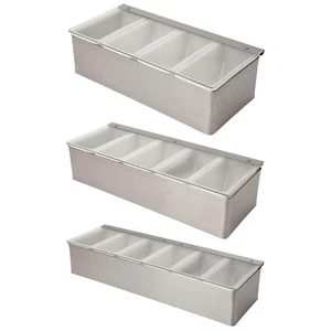 4/5/6 Compartment Condiment Holder – Storage Organiser for Bar, Pubs, Kitchens - Picture 1 of 23