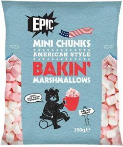 Mini Chunks Bakin Marshmallows - 150g (not halal, not kosher)