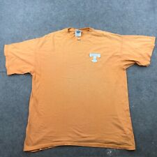 Vintage Tennessee Volunteers Shirt Mens XL Orange Spell Out Logo Adidas *