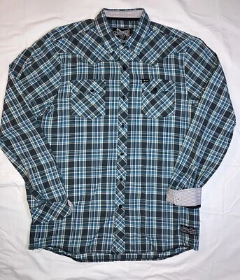 Sovereign Code Men’s Size Large Plaid Long Sleeve Button Down Multicolored - Image 1 of 4