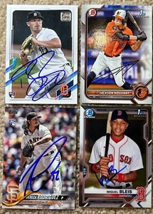 MLB MAJOR LEAGUE BASEBALL AUTO AUTOGRAPH AUTOGRAPHED SIGNED U PICK PLAYER CARD . - Picture 1 of 252