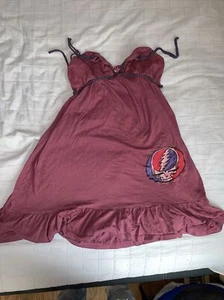 Vtg Grateful Dead Tank Dress M Psychedelic Deady Bears - Picture 1 of 4