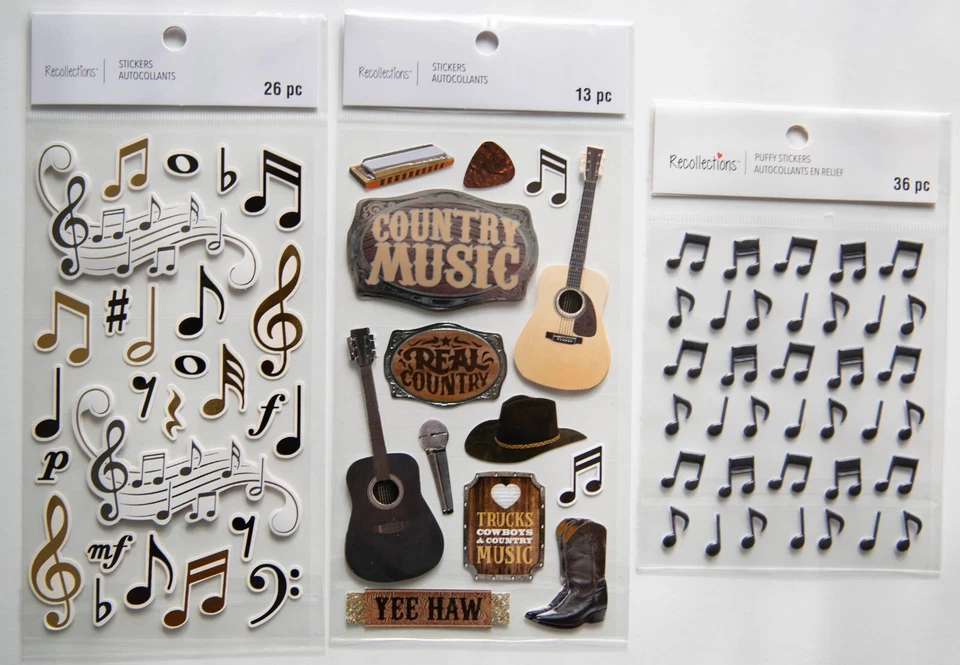Pegatinas de recuerdos, tema musical, ¡tú eliges! Foto 1 de 1
