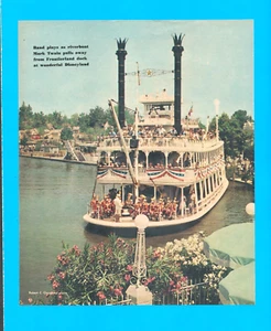 1961 Disneyland Riverboat Mark Twain vintage magazine print Frontierland - Picture 1 of 3