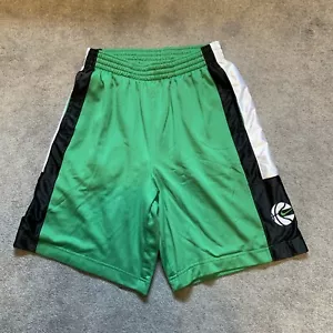 Nike Dri-Fit Athletic Shorts Green Basketball Polyester Heavyweight Mens Size M - Picture 1 of 6
