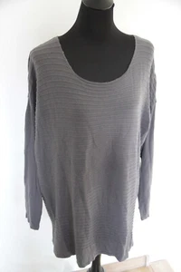 THOM by Thomas Rath grauer Pullover Gr. 46 Pulli langarm Streifen - Bild 1 von 6