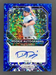2021 Panini Prizm Blue Donut Circles Prizm RC Auto Dane Dunning /60 SSP - Picture 1 of 3