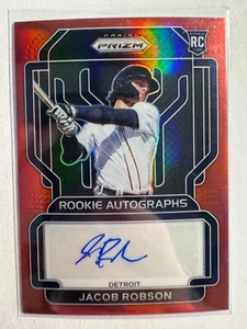 K301,082 - 2022 Panini Prizm Rookie Auto Prizms Red #89 Jacob Robson #/99 - Picture 1 of 1
