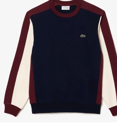 Lacoste Men's Colorblock Crew Neck Sweatshirt 3XLT  - Image 1 of 4