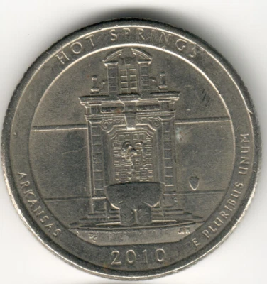 USA - 2010P - Washington ¼ Dollar - Hot Springs - Very Low Mintage - #8931 - Image 1 of 2