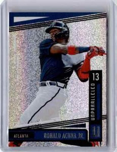 2020 Panini Chronicles Unparalleled Ronald Acuna Jr. Baseball Card Atlanta