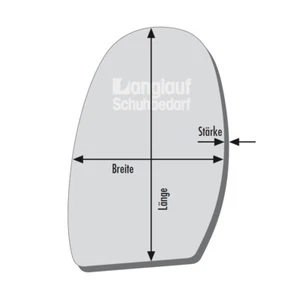 Schuhsohle Tank Halbsohle hell Profilhalbsohle 4,5 mm (Auswahl) - Bild 1 von 5