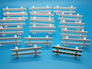 (17)LEGO Fence Lot- White Farm Ranch Split Rail Fence #6079 - Picture 1 of 2