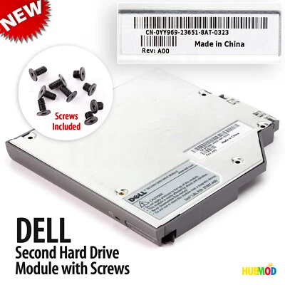 Genuine DELL 2nd IDE HDD Hard Drive Caddy Media Bay Latitude D600 D610 D400 D410 - Image 1 of 4